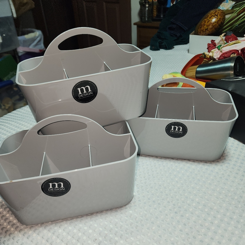 M DESIGN NWT SET OF 3 STORAGE ORGANIZER OFFICE OR BATH